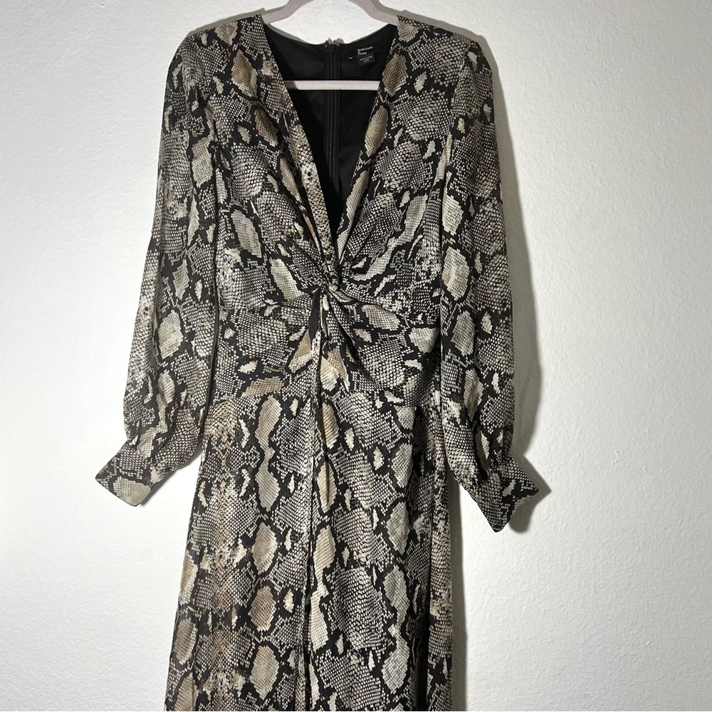 Guess by Marciano Snake Sheer Twist  Maxi Dress